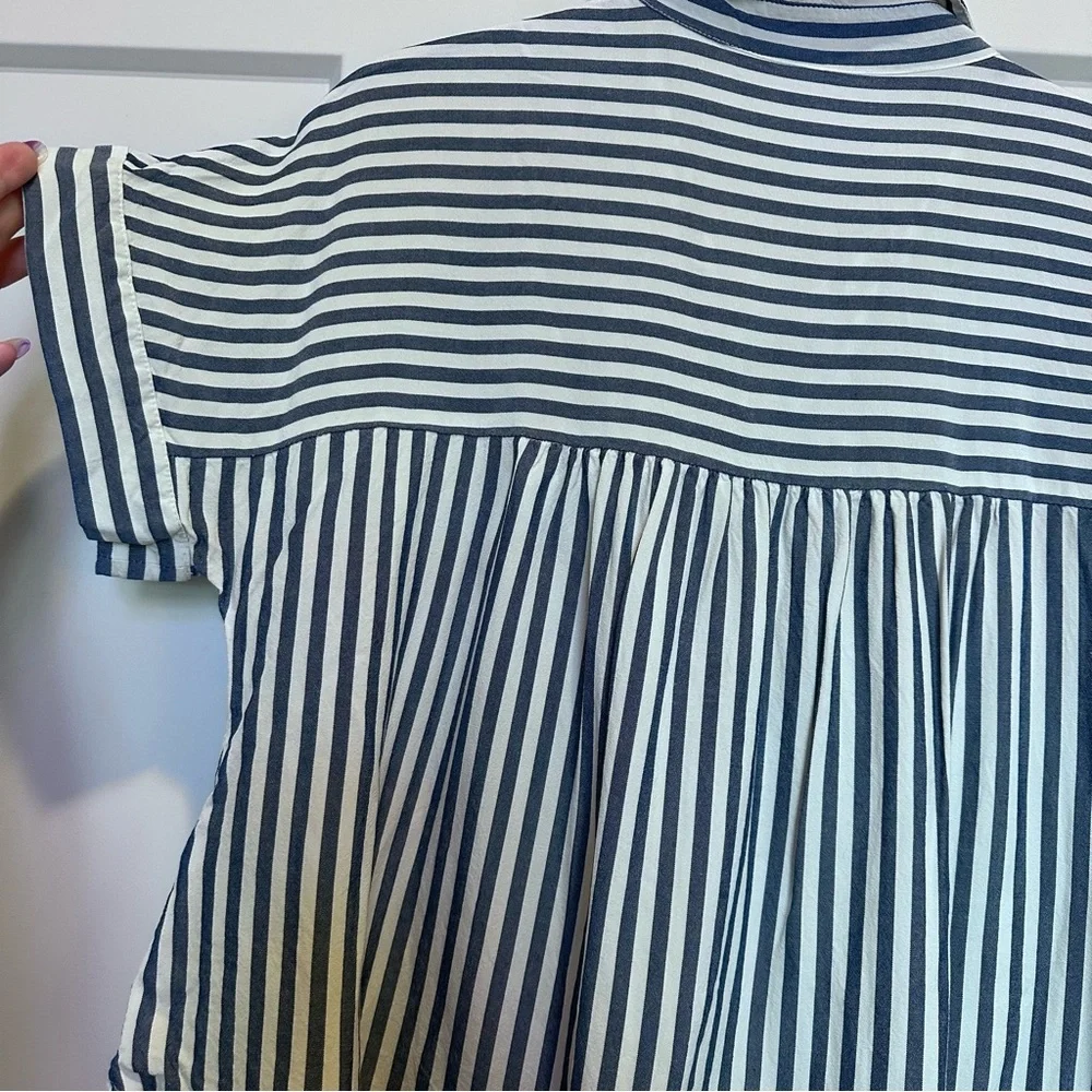 Madewell Hilltop Shirt in Savin Stripe - Picture 9 of 13